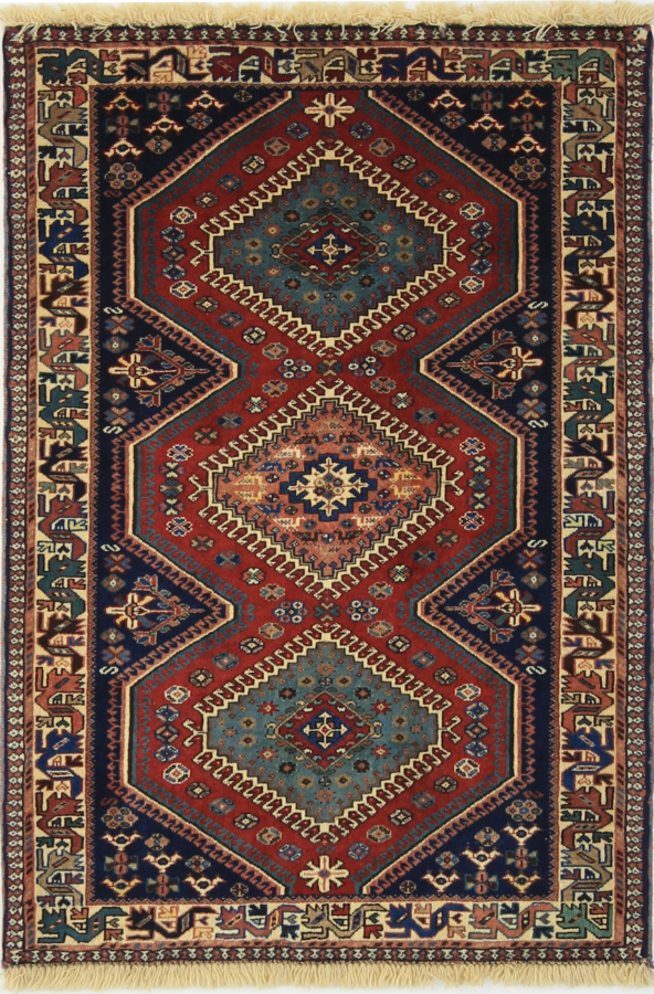 Yalameh Persian Rug Red 122 x 81 cm