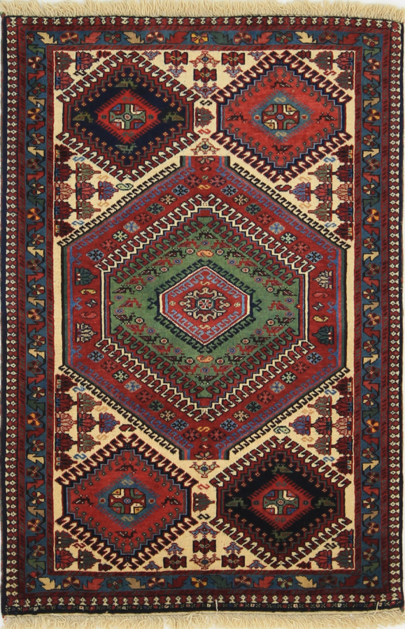 Yalameh Persian Rug Brown 122 x 81 cm