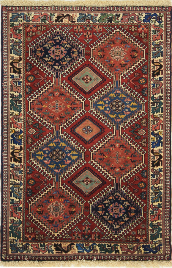 Yalameh Persian Rug Red 130 x 82 cm