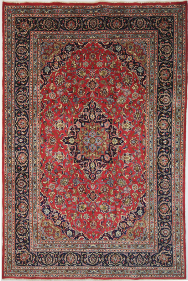 Mashhad Persian Rug Red 293 x 193 cm