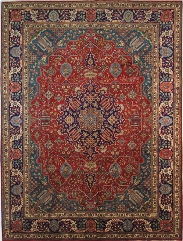 Tabriz Persian Rug Red 381 x 290 cm