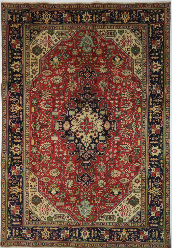 Tabriz Persian Rug Red 305 x 203 cm