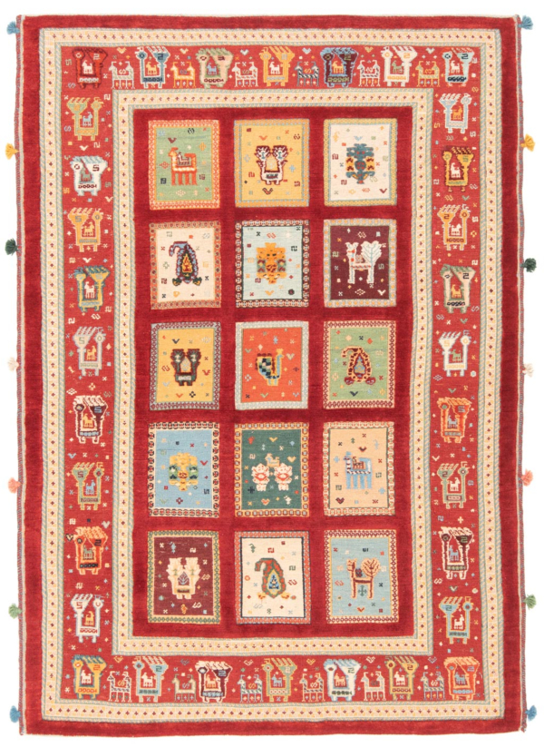 Nimbaft Persian Rug Multicolor 144 x 100 cm