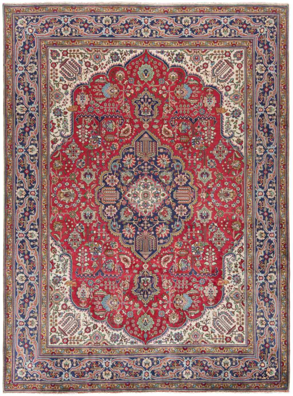 Tabriz Persian Rug Red 340 x 244 cm