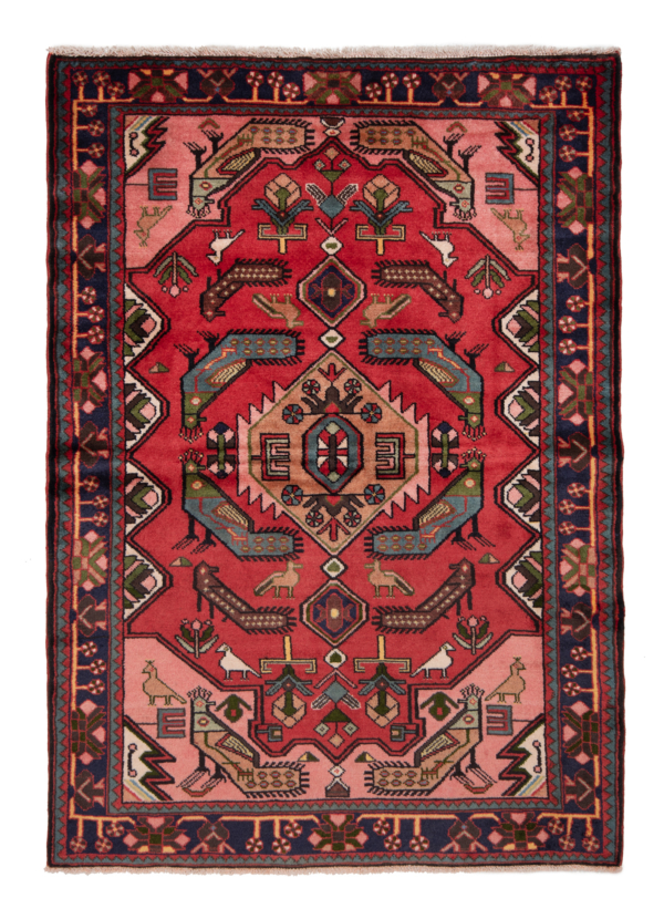 Nahavand Persian Rug Red 155 x 112 cm