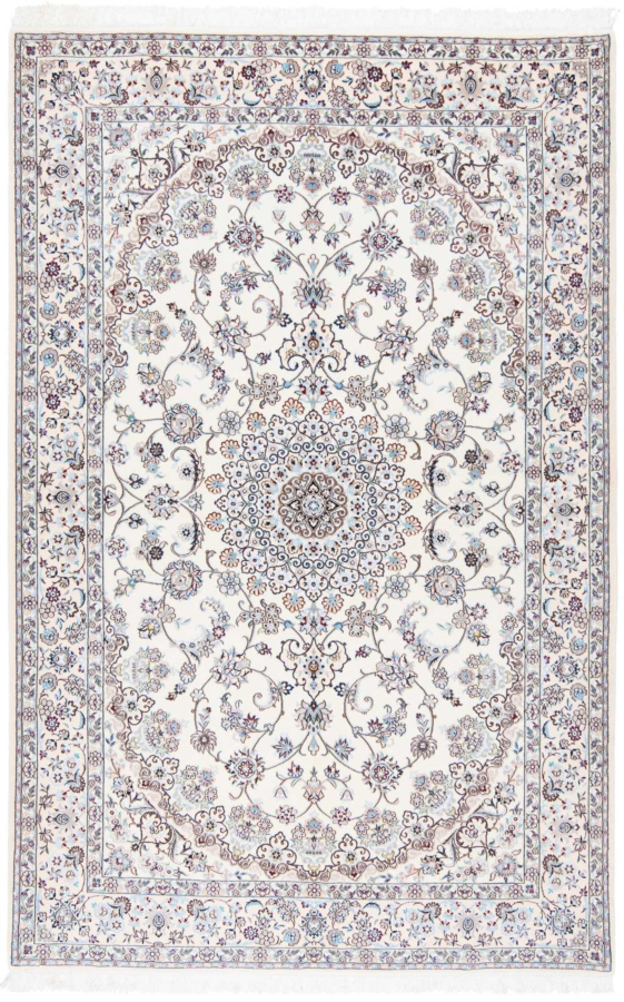 Nain 6la Persian Rug Beige-Cream 236 x 151 cm