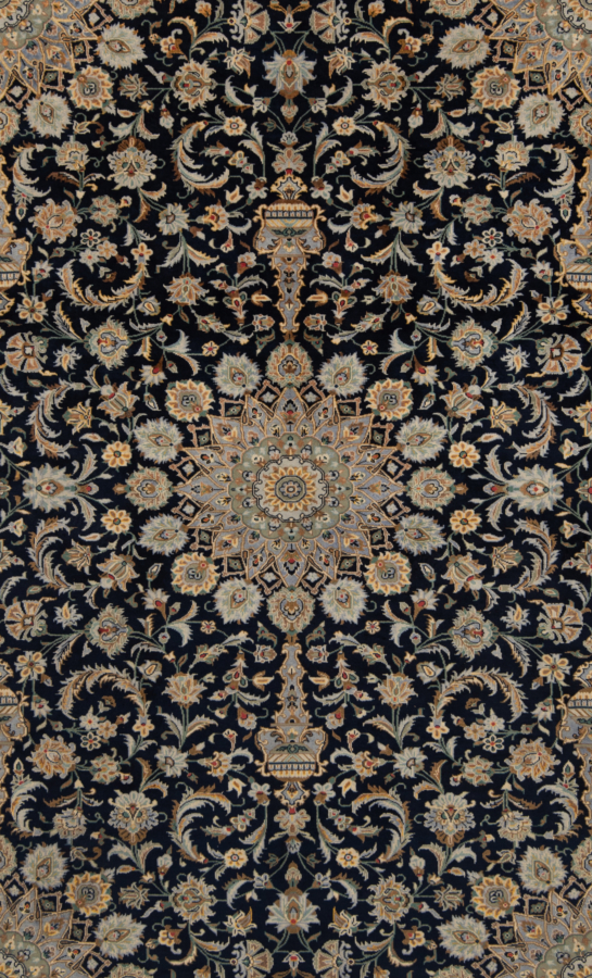 kashan persisk tæppe
