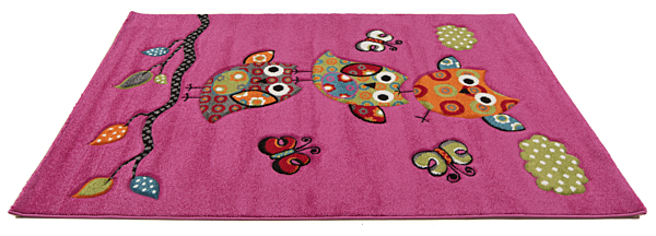 Kid Rugs Gufo Red Multisize