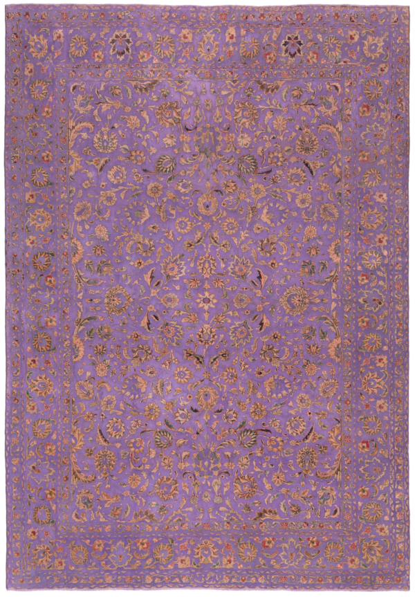 Vintage Relief Rug Purple 323 x 223 cm