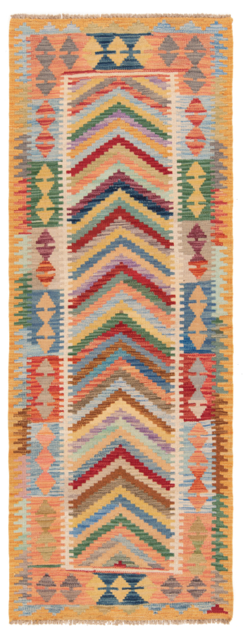 Kilim Afghan Multicolor 202 x 75 cm