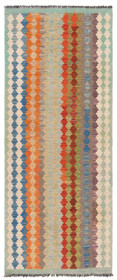 Kilim Afghan Multicolor 207 x 85 cm