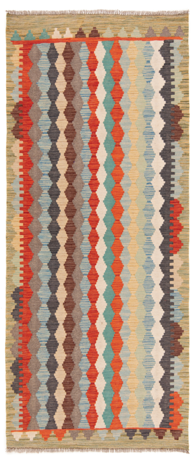 Kilim Afghan Multicolor 198 x 83 cm