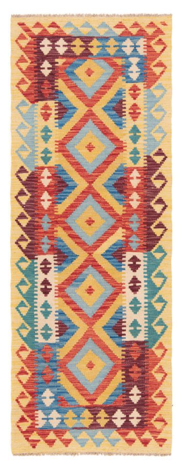 Kilim Afghan Multicolor 195 x 75 cm