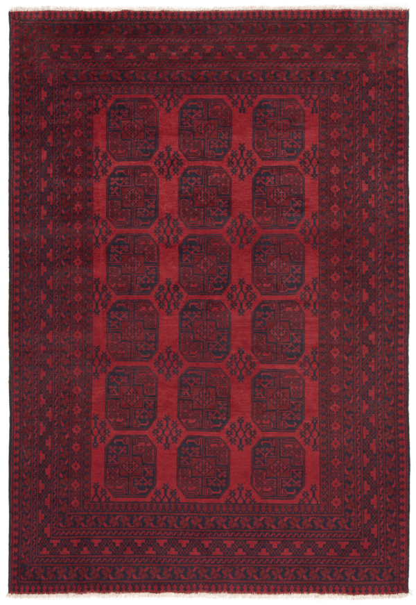Akhche Afghan Rug Red 292 x 198 cm