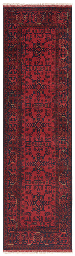 Khal Mohammadi Afghan Rug Red 290 x 81 cm