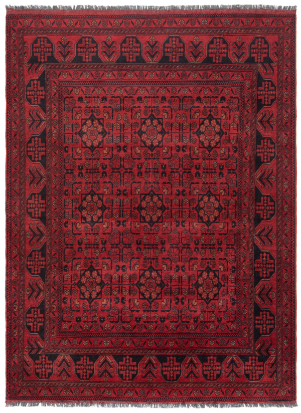 Khal Mohammadi Afghan Rug Red 205 x 153 cm
