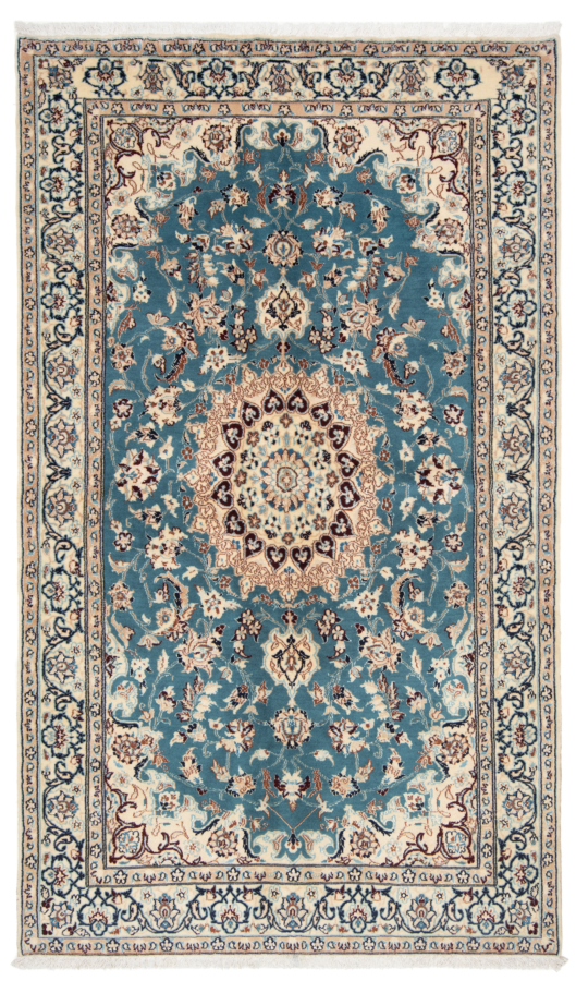Nain 9La Persian Rug Turquoise 217 x 130 cm