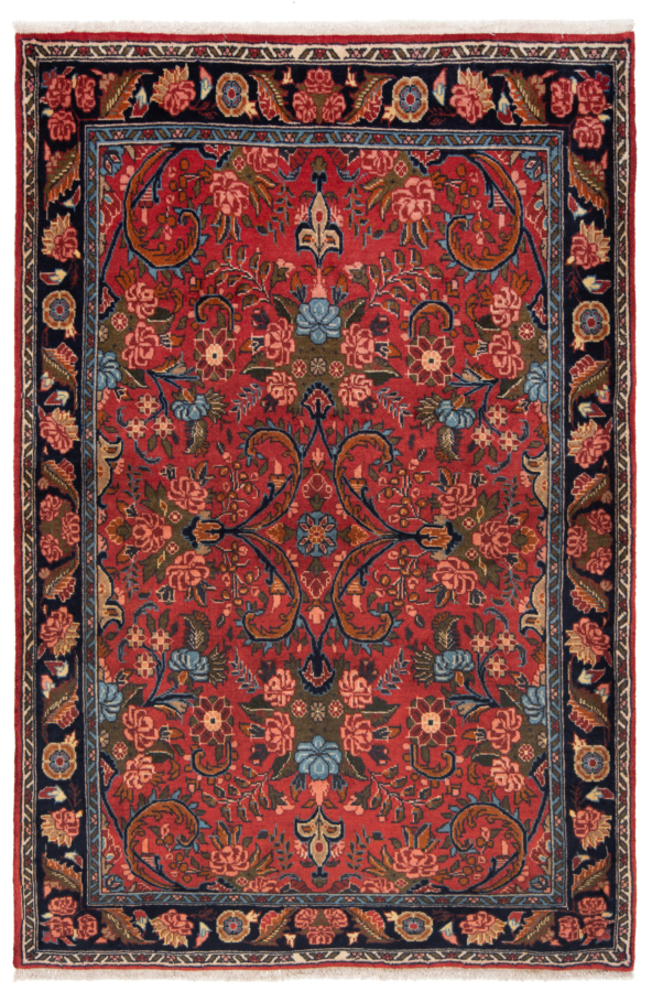 Bidjar Persian Rug Red 152 x 102 cm