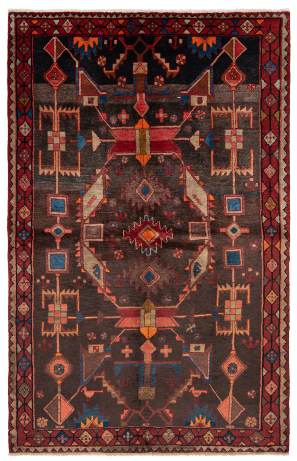 Hamedan Persian Rug Gray 228 x 147 cm
