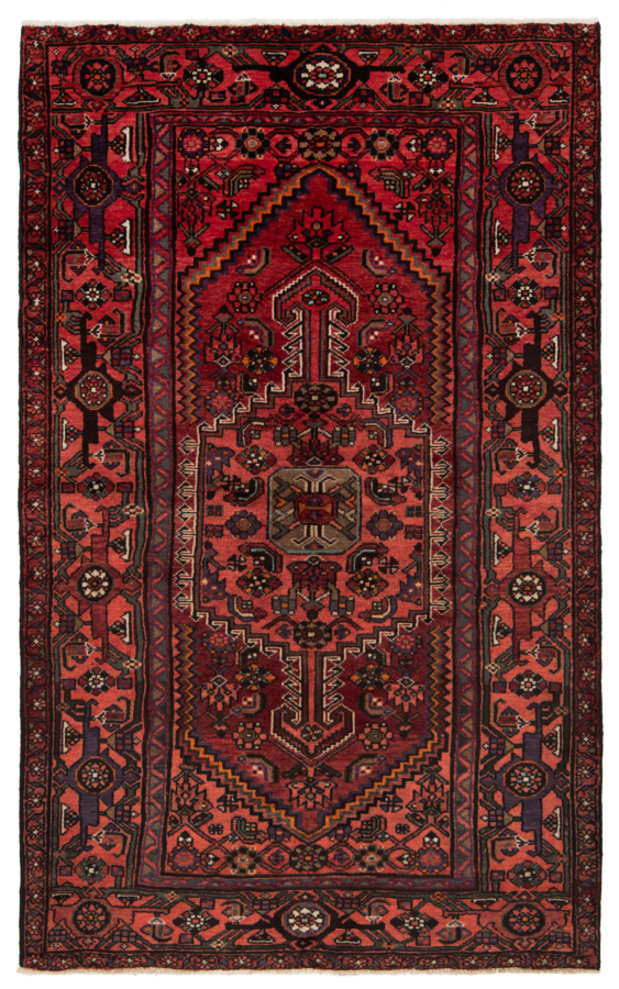 Hamedan Persian Rug Red 200 x 125 cm