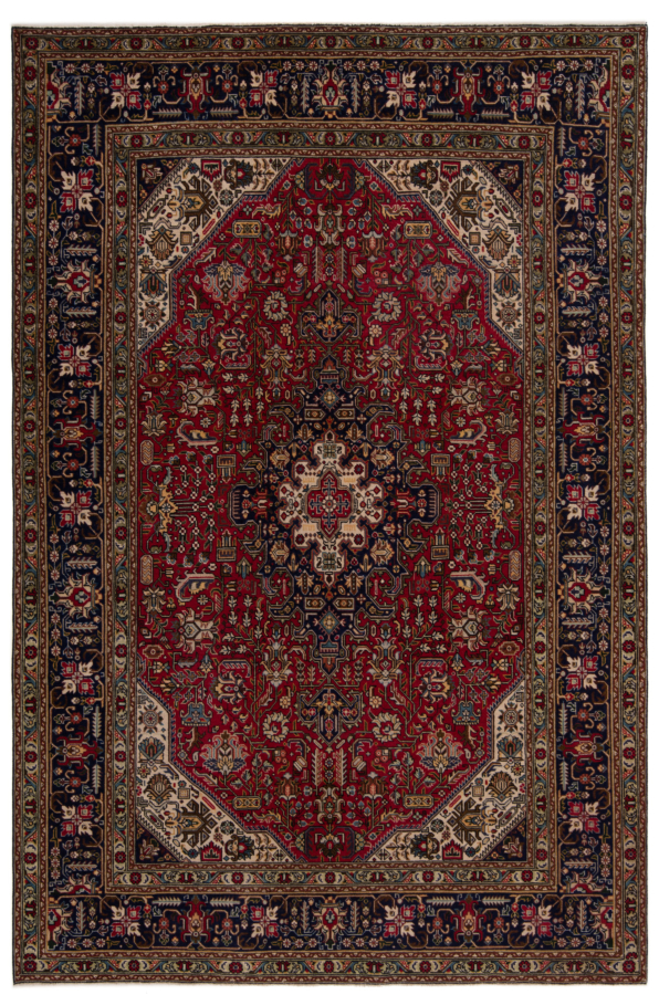 Tabriz Patina Persian Rug Red 290 x 193 cm