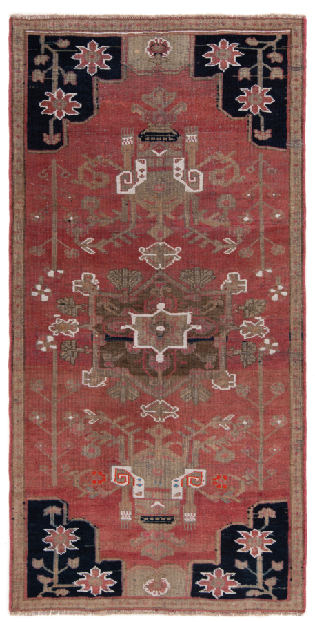 Hamedan Persian Rug Pink 203 x 103 cm