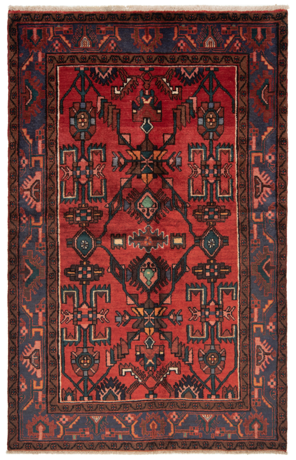 Nahavand Persian Rug Red 200 x 130 cm