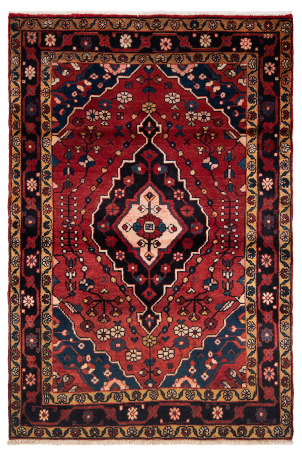 Hamedan Persian Rug Red 165 x 110 cm