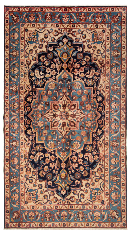 Najafabad Persian Rug Night Blue 242 x 138 cm