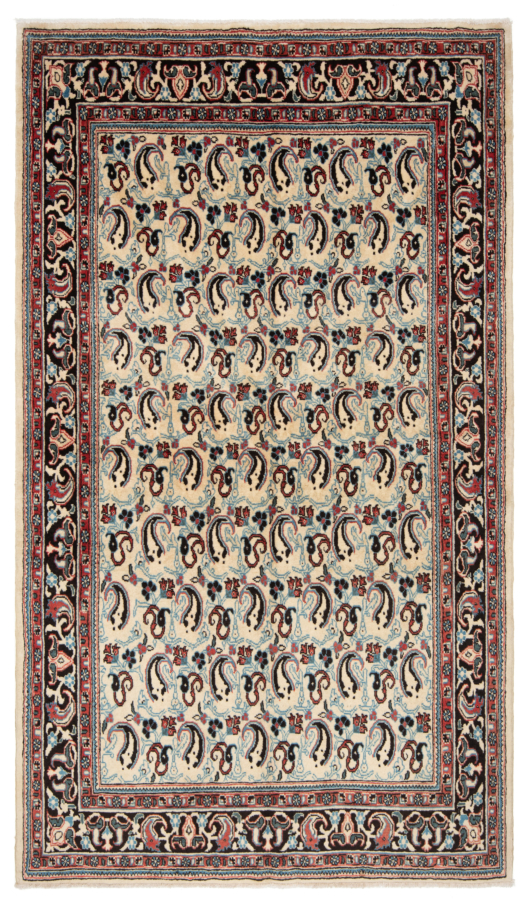 Sarough Persian Rug Beige-Cream 208 x 124 cm