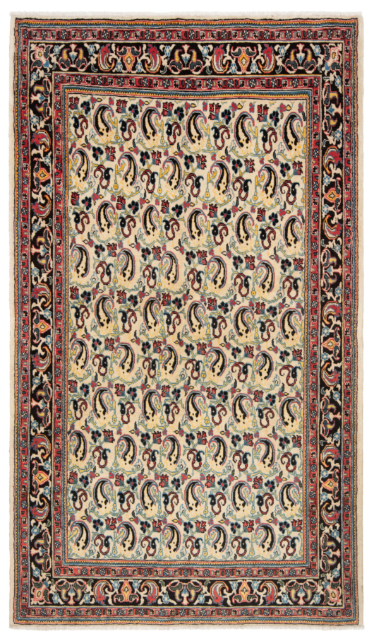 Sarough Persian Rug Beige-Cream 203 x 123 cm
