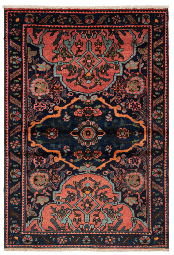 Bakhtiar Antik Persian Rug Black 153 x 108 cm