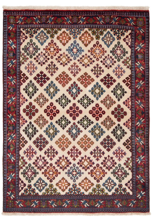 Meimeh Persian Rug Beige-Cream 145 x 107 cm