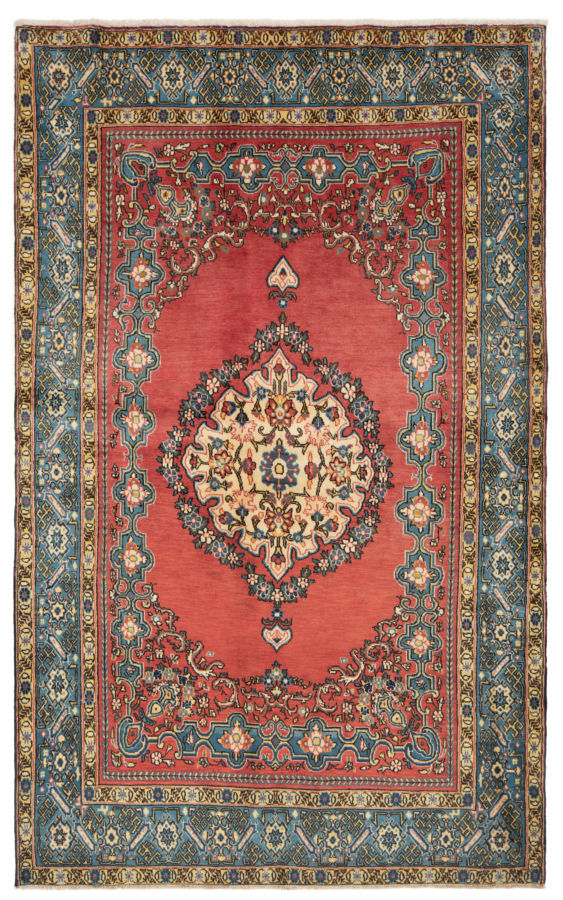 Qom Persian Rug Red 207 x 130 cm