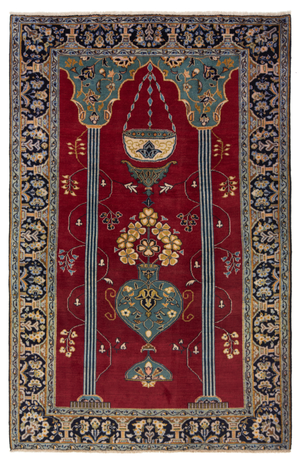 Kashan Persian Rug Red 192 x 125 cm