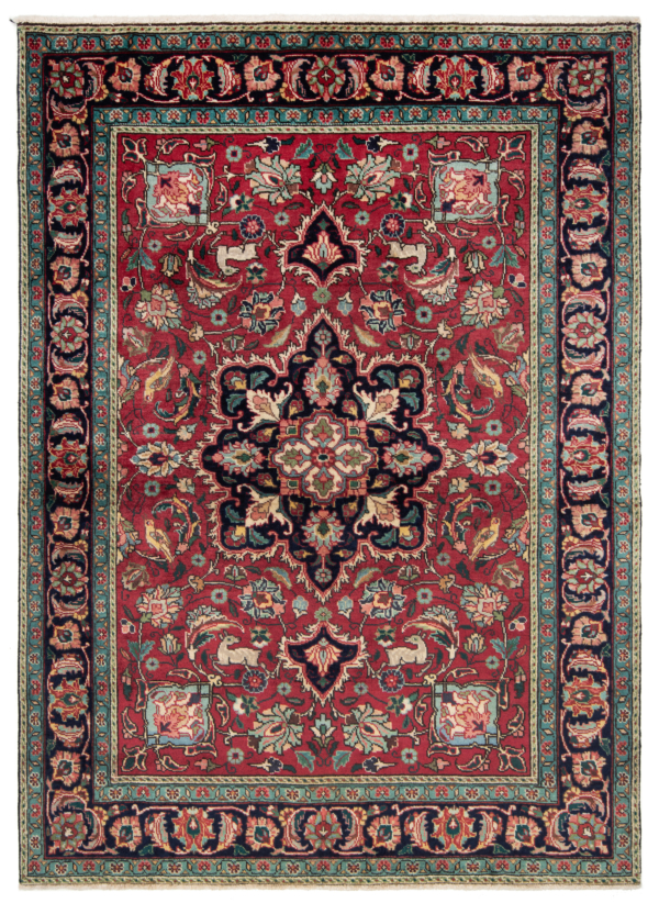 Tabriz Persian Rug Red 195 x 140 cm