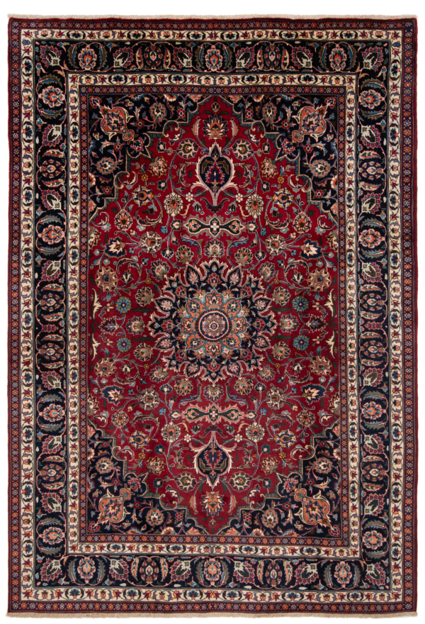 Mashhad Persian Rug Red 285 x 198 cm