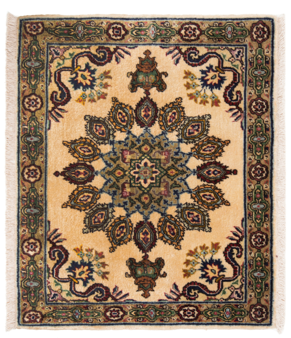 Tabriz Persian Rug Beige-Cream 82 x 66 cm