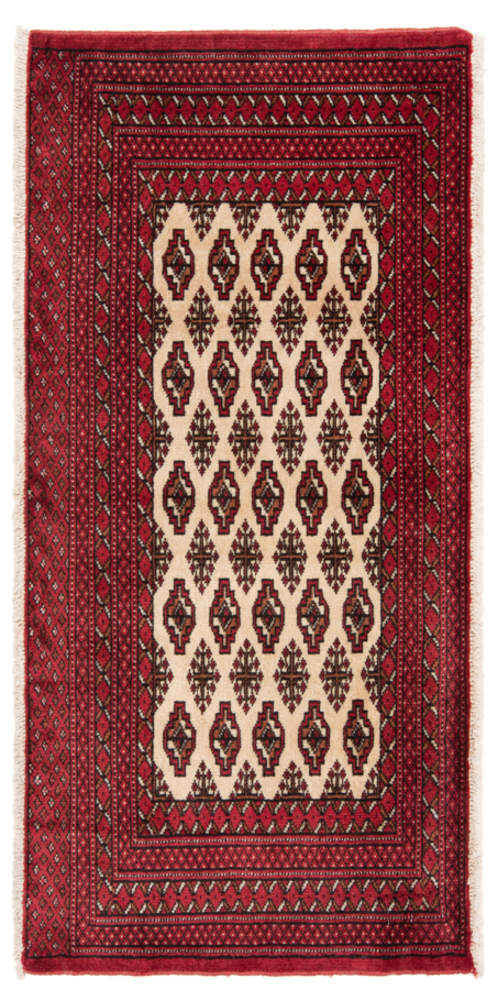 Balouch Persian Rug Beige-Cream 113 x 55 cm