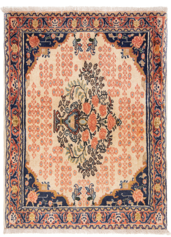 Hamedan Shahrbaft Persian Rug Beige-Cream 99 x 66 cm