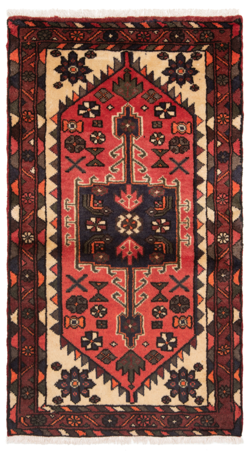 Hamedan Persian Rug Red 117 x 67 cm