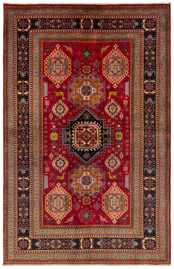 Abadeh Persian Rug Red 218 x 140 cm