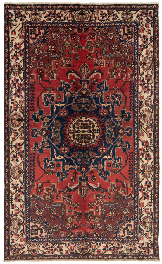 Hamedan Persian Rug Red 203 x 127 cm
