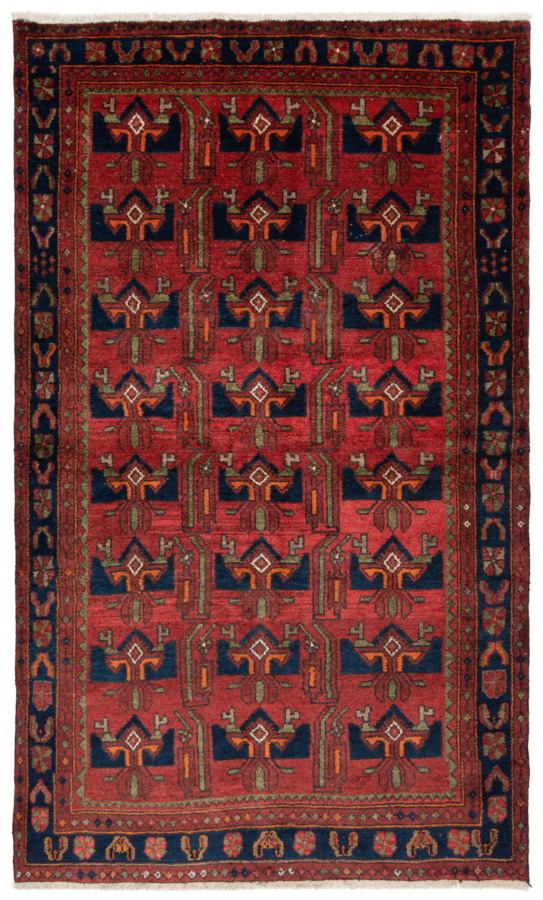 Hamedan Persian Rug Red 210 x 128 cm