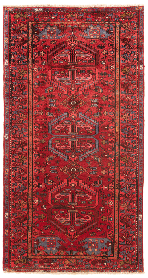 Zanjan Kamseh Persian Rug Red 196 x 104 cm