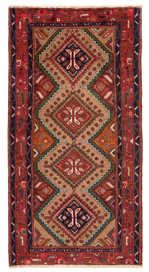 Hamedan Persian Rug Brown 192 x 99 cm