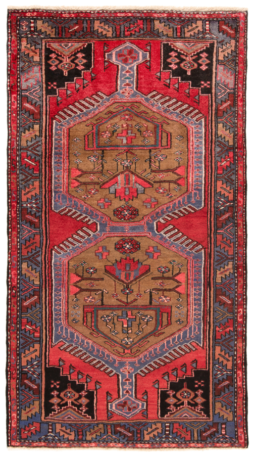 Zanjan Kamseh Persian Rug Red 195 x 105 cm