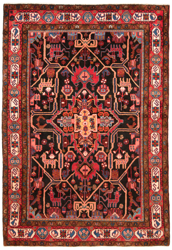 Nahavand Persian Rug Black 212 x 148 cm