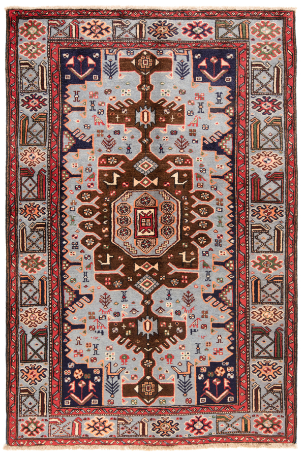 Zanjan Taroum Persian Rug Blue 193 x 129 cm