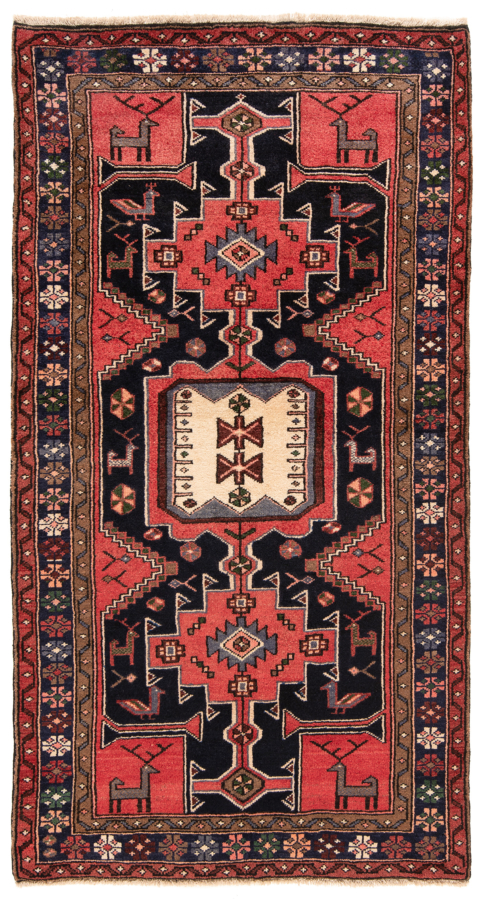 Zanjan Taroum Persian Rug Black 195 x 105 cm
